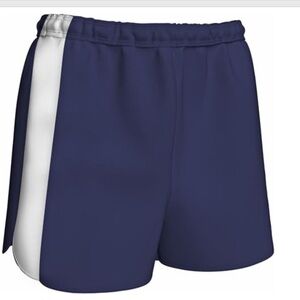 NWT CHAMPRO YOUTH BASKET BALL SHORTS DRI GEAR‎ PERFORMANCE NAVY WITH WHITE SIDES